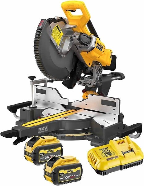 DEWALT - Scie à onglets XR FLEXVOLT 54V 3Ah/9Ah Li-Ion  305mm DEWALT  DCS781X2-QW Brushless - large