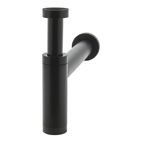 WIRQUIN - Siphon teos de lavabo design en abs noir - large