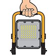 ASLO - Projecteur LED rechargeable 50W 1800Lm 6000K Extérieur/Intérieur 3 modes Autonomie 4-12h ASLO - vignette