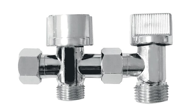 WIRQUIN - Combiné WC Shattaf - Laiton chromé - Flexible inox 1,5 m - large