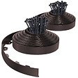 VOUNOT - Bordure de jardin PVC flexible 40m avec piquets marron - vignette