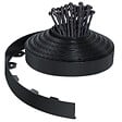 VOUNOT - Bordure de jardin PVC flexible 20m avec piquets noir - vignette