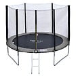 HAPPY GARDEN - Pack Premium Trampoline 305cm réversible gris / rose ADELAÏDE + filet, échelle, bâche et kit d'ancrage - vignette