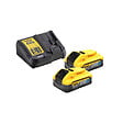 DEWALT - Pack 2 outils 18V DEWALT DCK2050H2T-QW : perceuse DCD805 et boulonneuse DCF850 Brushless  avec coffret et 2 batteries 5,0 Ah POWERSTACK - vignette