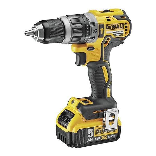 DEWALT - Pack 4 outils 18V DEWALT DCK422P3T-QW (DCD796 + DCF887 + DCH273 + DCG405 + coffret TSTAK + 3 batteries 5,0 Ah) - large