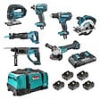 MAKITA - Pack 7 outils MAKITA DLX7013PT1 18V (5x5Ah) - vignette
