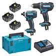 MAKITA - Pack 2 outils MAKITA DLX2127TJ1 (DDF482 + DTD152) 18 V Li-Ion (3 x 5 Ah) - vignette