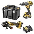 DEWALT - Pack 2 outils 18V DEWALT DCK2080P2T-QW : perceuse-visseuse DCD796 et meuleuse Ø125mm DCG405 - vignette