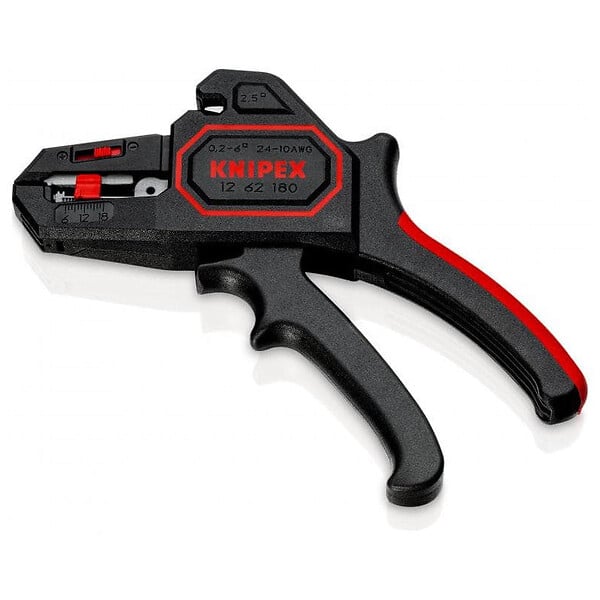 KNIPEX - Pince à dénuder automatique KNIPEX 12 62 180 de 0,2 à 6mm² - large