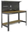 SIMON RACK - Simon Rack - Kit Etabli 1440x900x600mm Charge 400Kg - SIMONWORK BT3 900 GRIS FONCE/BOIS SIMONRACK - vignette