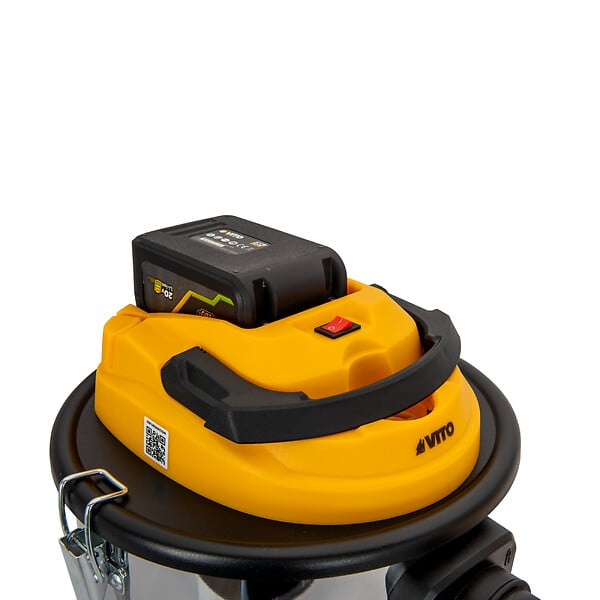 VITO - Aspirateur de cendres 20V + Batterie lithium 2Ah Cuve inox 12L + Filtre HEPA + Chargeur VITO - large