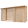 TIMBELA - Abri de jardin+ Chalet pour vélos - 344 x 130 cm - 2,54 m2+1,1 m2 - TIMBELA M205 - vignette