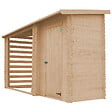 TIMBELA - Abri de jardin+ Chalet pour vélos - 344 x 130 cm - 2,54 m2+1,1 m2 - TIMBELA M205 - vignette