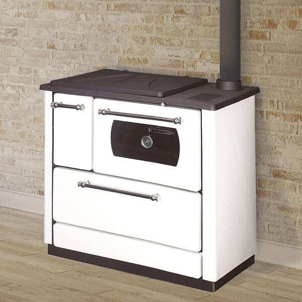SANNOVER - Cuisinière Bois avec Four Chauffage seul Dana Sannover 9 kW Blanc - large