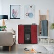 SANNOVER - Poêle à granulés étanche Slim Astral 12 kW Bordeaux Sannover - vignette
