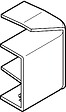 OBO BETTERMANN - Angle exterieur AXIS variable 50 x 16mm - OBO BETTERMANN - 6131258 - vignette