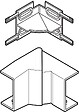 OBO BETTERMANN - Angle interieur AXIS variable 50 x 16mm - OBO BETTERMANN - 6131247 - vignette
