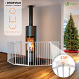 VOUNOT - Barriere de securite cheminee pliable 3.75M 6 panneaux blanc - vignette