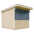 TIMBELA - Grand stand marché avec comptoir 5,9 m2 - H240x248x305 cm - Construction de Panneaux LP Smartside - Timbela M950-REDWOOD RED - vignette