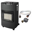 INTEC - Poele à gaz pliable 4,2KW Prêt à l'emploi avec Tuyau gaz + détendeur - Brûleur céramique Infrarouge - Piezo INTEC - vignette