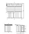TIMBELA - Grand stand marché avec comptoir 5,9 m2 - H240x248x305 cm - Bar jardin, kiosque extérieur -  Construction de Panneaux LP Smartside - Timbela M950 - vignette