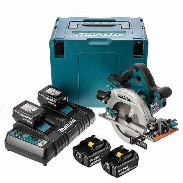 MAKITA - Scie circulaire Ø 190 mm 4x5Ah 36V LXT ® MAKITA DHS710PT4J en coffret et chargeur double - large