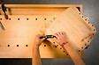RAMIA - Etabli de bois (plateau hêtre Massif) finition vernis ou huile longueur 150 cm Diamond 1500 Ramia - vignette
