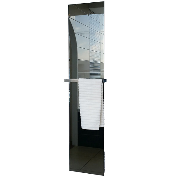 U-TILE - Radiateur sèche serviette électrique miroir - 450 Watts - 100 x 40 cm vertical - large