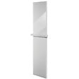 U-TILE - Radiateur électrique verre trempé blanc - 1200 Watts - 200 x 50 cm vertical - vignette
