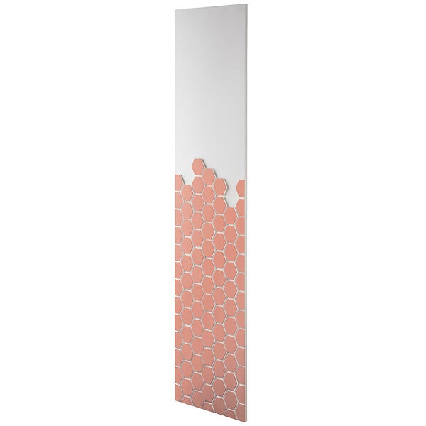 U-TILE - Radiateur électrique Hexagone - coloris terracota - 800 Watts - 180 x 40 cm vertical - large