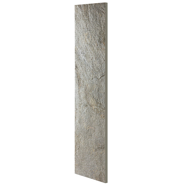 U-TILE - Radiateur électrique pierre naturelle - coloris ardoise - 450 Watts - 100 x 40 cm vertical - large