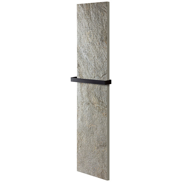 U-TILE - Radiateur électrique pierre naturelle - coloris ardoise - 450 Watts - 100 x 40 cm vertical - large