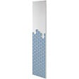 U-TILE - Radiateur électrique Hexagone - coloris bleu jean et blanc - 800 Watts - 180 x 40 cm vertical - vignette