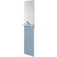 U-TILE - Radiateur électrique Hexagone - coloris bleu jean et blanc - 800 Watts - 180 x 40 cm vertical - vignette