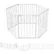 VOUNOT - Barriere de securite cheminee pliable 3.75M 6 panneaux blanc - vignette