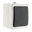 ZENITECH - Interrupteur va et vient 10A IP54 - noir - Aquae - Zenitech - vignette