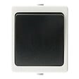 ZENITECH - Interrupteur va et vient 10A IP54 - noir - Aquae - Zenitech - vignette