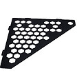 U-TILE - Etagère de douche en acier inox noir 20,4 x 20,4 cm x 2 mm - Pentagone design Hexagone - fixation sans perçage - vignette