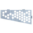 U-TILE - Etagère de douche en acier inox 26,2 x 12/7 cm x 2 mm  - Rectangulaire design Hexagone - fixation sans perçage - vignette