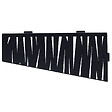 U-TILE - Etagère de douche en acier inox noir 26,2 x 12/7 cm x 2 mm - Rectangulaire design Tiger - fixation sans perçage - vignette
