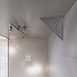 U-TILE - Etagère de douche en acier inox 20,4 x 20,4 cm x 2 mm - Triangulaire design Aqua - fixation sans perçage - vignette