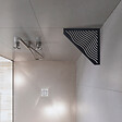 U-TILE - Etagère de douche en acier inox noir 20,4 x 20,4 cm x 2 mm - Pentagone design Aqua - fixation sans perçage - vignette