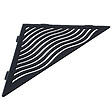 U-TILE - Etagère de douche en acier inox noir 20,4 x 20,4 cm x 2 mm - Triangulaire design Aqua - fixation sans perçage - vignette
