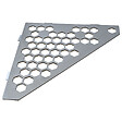 U-TILE - Etagère de douche en acier inox 20,4 x 20,4 cm x 2 mm - Pentagone design Hexagone - fixation sans perçage - vignette