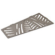 U-TILE - Etagère de douche en acier inox 26,2 x 12/7 cm x 2 mm - Rectangulaire design Jungle - fixation sans perçage - vignette