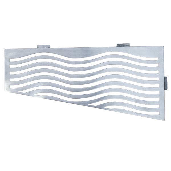 U-TILE - Etagère de douche en acier inox 26,2 x 12/7 cm x 2 mm - Rectangulaire design Aqua - fixation sans perçage - large