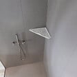 U-TILE - Etagère de douche en acier inox 20,4 x 20,4 cm x 2 mm - Pentagone design Aqua - fixation sans perçage - vignette