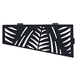 U-TILE - Etagère de douche en acier inox noir 26,2 x 12/7 cm x 2 mm - Rectangulaire design Jungle - fixation sans perçage - vignette