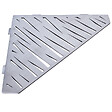 U-TILE - Etagère de douche en acier inox 20,4 x 20,4 cm x 2 mm - Pentagone design Tiger - fixation sans perçage - vignette