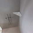 U-TILE - Etagère de douche en acier inox 20,4 x 20,4 cm x 2 mm - Pentagone design Tiger - fixation sans perçage - vignette